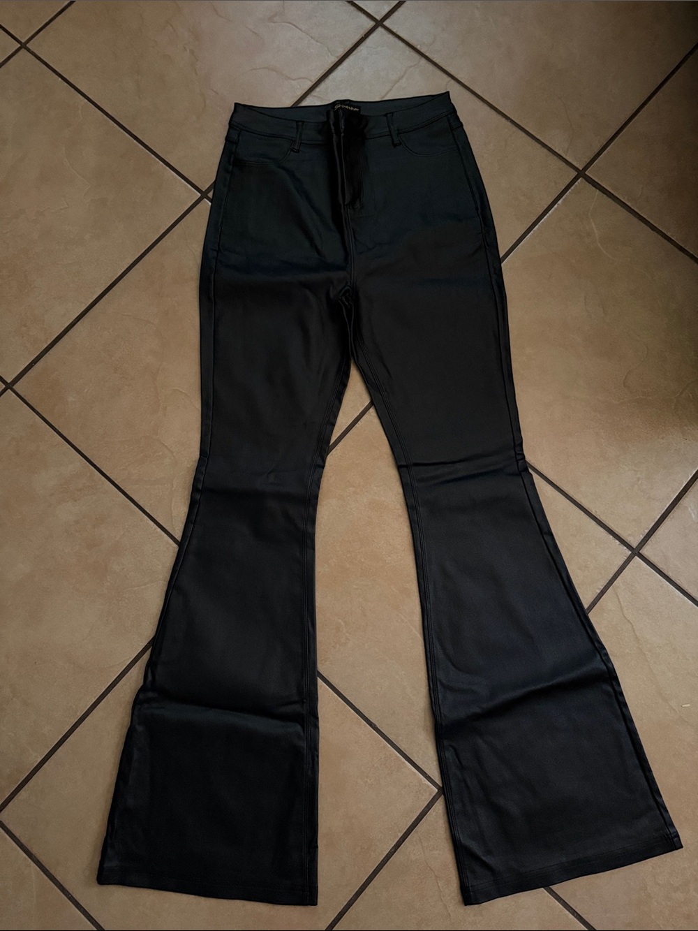 Shinestar Black High-Rise Flared Pants